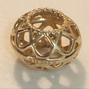 Pandora Gold Charm Retired